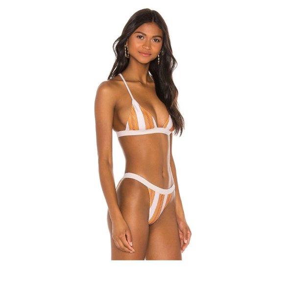 Tularosa Other - NWT TULAROSA Knotted Bottom Striped Bikini, Medium